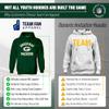 Team Fan Apparel NFL Youth Gameday Hooded Sweatshirt, Pro Football Hoodie Pullover Sweatshirt, Sports Apparel Boys and Girls (Green Bay Packers - Forest Green, X-Large) view 2