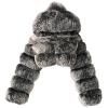 KICILVS Plus Size Winter Coats for Women Cropped Faux Fur Jacket Soft Warm Outerwear Long Sleeve Sherpa Hooded Jacket view 1