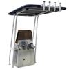 Oceansouth Heavy Duty T-Top - 1 3/4'' Aluminum Frame (White Powder Coated, Navy Blue)(63"/43") view 2