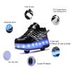 Roller Skate Shoes for Kids Boys Girls LED Roller Sneakers Light Up Fashion Flashing Wheels Shoes Rechargeable view 3