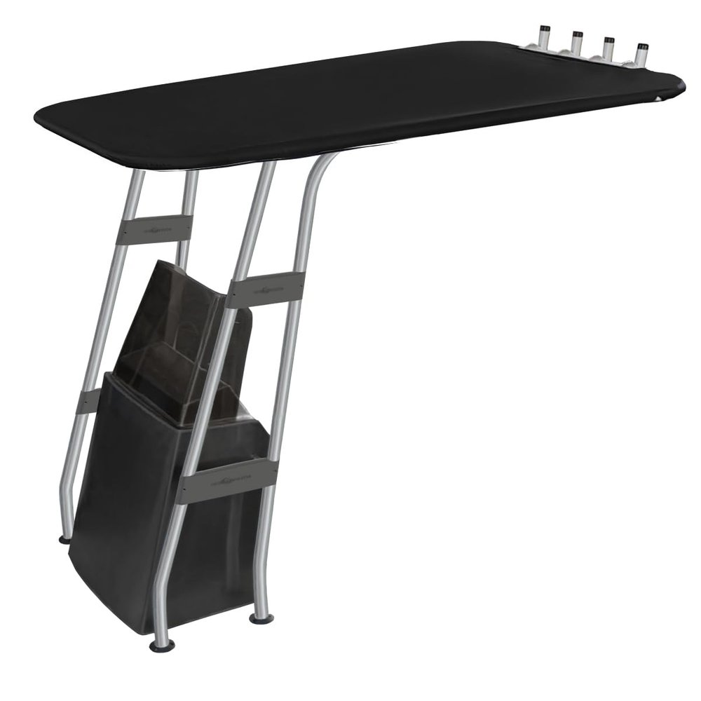 Oceansouth Heavy Duty T-Top - 1 3/4'' Aluminum Frame (Gray Powder Coated, Navy Blue)(63"/43")