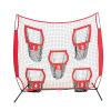 Football Nets for Throwing, 7 X 7ft Portable Throwing Target Net with 5 Target Pockets, Improves Accuracy and Power, Detachable Pipe and Easy to Assemble, for Improving Football Accuracy Throwing view 1