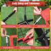 Football Nets for Throwing, 7 X 7ft Portable Throwing Target Net with 5 Target Pockets, Improves Accuracy and Power, Detachable Pipe and Easy to Assemble, for Improving Football Accuracy Throwing view 2