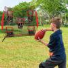 Football Nets for Throwing, 7 X 7ft Portable Throwing Target Net with 5 Target Pockets, Improves Accuracy and Power, Detachable Pipe and Easy to Assemble, for Improving Football Accuracy Throwing view 3