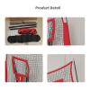 Football Nets for Throwing, 7 X 7ft Portable Throwing Target Net with 5 Target Pockets, Improves Accuracy and Power, Detachable Pipe and Easy to Assemble, for Improving Football Accuracy Throwing view 4