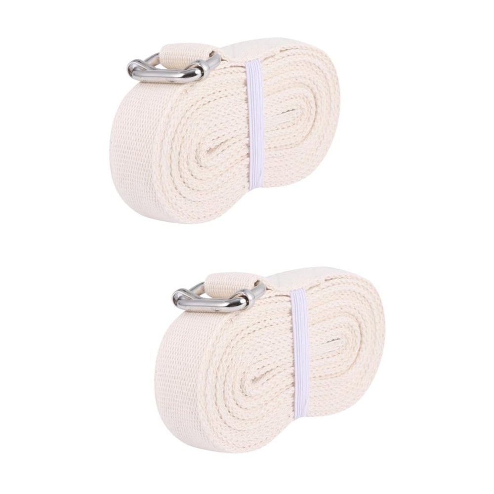 KOMBIUDA 2pcs Yoga Stretch Belt Multifunctional Elastic Band Exercise Belt for Women Men Sturdy Material