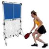 Adjustable Rebounder - Portable Pickleball Training Wall - Pickleball Trainer for Practice Drills - Adjustable Panel Angle Practice Board (White Frame/Blue Panel) view 1