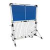 Adjustable Rebounder - Portable Pickleball Training Wall - Pickleball Trainer for Practice Drills - Adjustable Panel Angle Practice Board (White Frame/Blue Panel) view 3