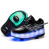 Roller Skate Shoes for Kids Boys Girls LED Roller Sneakers Light Up Fashion Flashing Wheels Shoes Rechargeable view 1