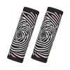 2 Pcs a Set Comfort Neoprene Spiral Optical Illusion GIF Handle Wrap Grips for Travel Bag Luggage Suitcase Door Handle view 1