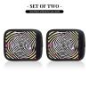 2 Pcs a Set Comfort Neoprene Spiral Optical Illusion GIF Handle Wrap Grips for Travel Bag Luggage Suitcase Door Handle view 2