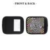 2 Pcs a Set Comfort Neoprene Spiral Optical Illusion GIF Handle Wrap Grips for Travel Bag Luggage Suitcase Door Handle view 4
