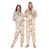 ALAZA Halloween Gnome Maple Leaf Adult Onesie Pajamas Jumpsuit Unisex One-Piece Pajamas for Women Men L Multi view 1