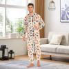 ALAZA Halloween Gnome Maple Leaf Adult Onesie Pajamas Jumpsuit Unisex One-Piece Pajamas for Women Men L Multi view 4