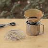 zxjwcm Outdoor camping coffee drip holder stainless steel camping portable folding coffee filter(Large) view 2