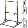 SELEWARE Adjustable Pull Up Station, Dip Station with Multi Grip Handles view 1