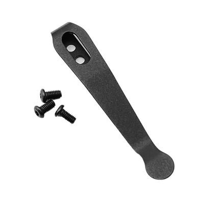 1PC TitaniumPocket Clip Fits for CIVIVI C907, Deep Carry Back Clip With 3PCS Stainless Steel Screws