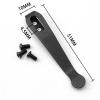 1PC TitaniumPocket Clip Fits for CIVIVI C907, Deep Carry Back Clip With 3PCS Stainless Steel Screws view 2