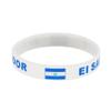 2 Packs El Salvador Flag Silicone Bracelets for Men Women,El Salvador Rubber Wristband Water-proof Outdoor Sports Stretch Bracelet National Flag El Salvador Love Jewelry view 2