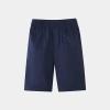 Kids Pull-On Shorts Boys Girls Elastic Waist Pull-Up Quick ry Lightweight Running Athletic Shorts (Navy, 3-4 Years) view 2