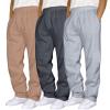 Mens 3 Pack Sweatpants Loose Fleece Casual Trousers Elastic Waist Drawstring Jogger Pants Baggy Running Sports Pants view 1