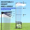 Creproly Volleyball Setter Trainer Net Adjustable Height and Angle Home Volleyball Trainer Net with Wheels and Collection Bag Volleyball Training Equipment for Both Indoor and Outdoor Training view 3