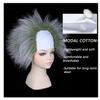FantaLook Short Green and Grey White Cosplay Wig for Adult Halloween Party Costume view 4