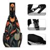 Chest Bag FlowerPattern Sling Bag for Men Crossbody Bag Fanny Packs for Women Sling Backpack for Travel view 3