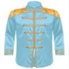 Agoky Mens Hippie Music Star 1960s Xmas SGT Sergeant Pepper Jacket Halloween Costumes Light Blue Small view 4