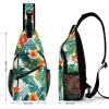 Chest Bag Watercolor Tropical Island Style Sling Bag for Men Crossbody Bag Fanny Packs for Women Sling Backpack for Travel view 3