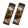 2 Pcs a Set Comfort Neoprene Cute Sloth Handle Wrap Grips for Travel Bag Luggage Suitcase Door Handle view 1