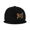 Joisbs His Fight is Our Fight Kidney Cancer Awareness Classic Unisex Sun Hat with Flat Brim - Adjustable and Stylish for Outdoor Adventures! Black view 4