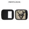 2 Pcs a Set Comfort Neoprene Runner Bull Skull Handle Wrap Grips for Travel Bag Luggage Suitcase Door Handle view 4