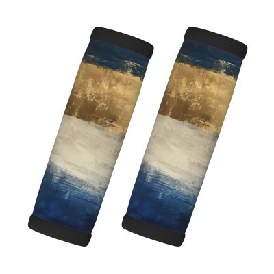 2 Pcs a Set Comfort Neoprene Gold Blue White Handle Wrap Grips for Travel Bag Luggage Suitcase Door Handle