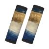 2 Pcs a Set Comfort Neoprene Gold Blue White Handle Wrap Grips for Travel Bag Luggage Suitcase Door Handle view 1