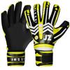 Jazzy Sports Professional Soccer Goalie Gloves for Youth Adult,Goalkeeper Gloves with Removable Finger Protect,Breathable,Strong Grip,6MM Latex Palm,Double Wrist Support (Yellow Fluorescent, 6) view 1