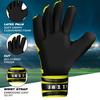 Jazzy Sports Professional Soccer Goalie Gloves for Youth Adult,Goalkeeper Gloves with Removable Finger Protect,Breathable,Strong Grip,6MM Latex Palm,Double Wrist Support (Yellow Fluorescent, 6) view 3