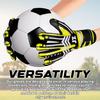 Jazzy Sports Professional Soccer Goalie Gloves for Youth Adult,Goalkeeper Gloves with Removable Finger Protect,Breathable,Strong Grip,6MM Latex Palm,Double Wrist Support (Yellow Fluorescent, 6) view 4