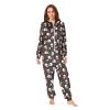 ALAZA Sugar Skull Spide Web Halloween Adult Onesie Pajamas Jumpsuit Unisex One-Piece Pajamas for Women Men L Multi view 2