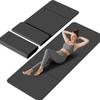 PAIDU Foldable Yoga Mat - 10mm Extra Thick, 75"26" Non-Slip Exercise Fitness Mat | SGS Eco-Certified, Portable for Yoga/Pilates/Studio/Home Workout (Black) view 1
