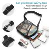 Sling Bag for Men Women Flowers on Blue Background Sling Backpack Chest Bag Casual Daypack Crossbody Bag for Travel view 4