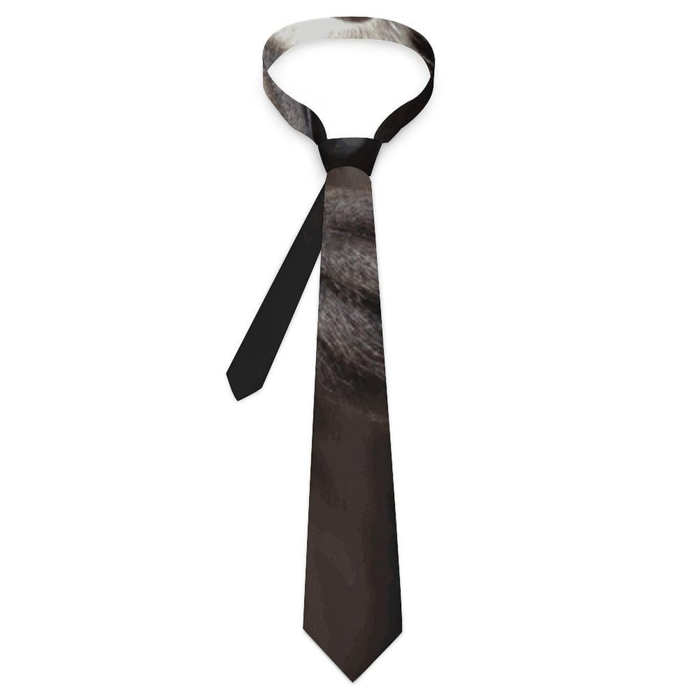 NWGHM Men's Necktie for Business Cute Raccoon Neck Tie for Men Classic Men's Tie Skinny Tie for Wedding Party