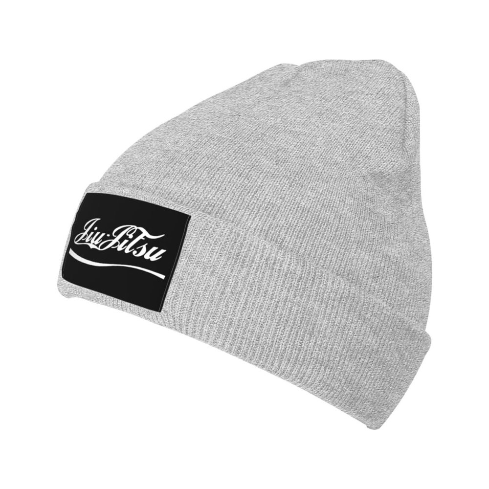 AIZBEGDLU Jiu Jitsu Winter Beanie Knit Hats Unisex Thermal Hat Gray