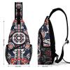 Chest Bag Dark Pattern Sling Bag for Men Crossbody Bag Fanny Packs for Women Sling Backpack for Travel view 2
