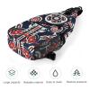 Chest Bag Dark Pattern Sling Bag for Men Crossbody Bag Fanny Packs for Women Sling Backpack for Travel view 4