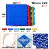 KYTGFH 30.5 cm Roller Skating Hall Modular Interlocking Floor Tiles, DIY Colorful Puzzle Plastic Floor Mat with Drain Holes, Anti,Skid and Wear,Resistant,Red,1PCS view 2