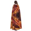 Juiimr Delicious Bacons Pattern Long Hooded Cape Cloak For Halloween Carnival Theme Party Cosplay Costume Decor view 4