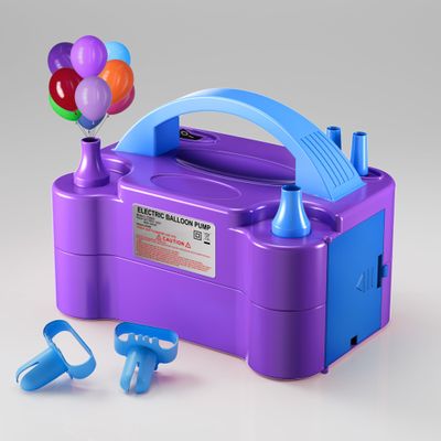 DECOCKRAT Balloon Pump - Electric Dual Nozzle Air Pump for Balloon, Portable Balloon Blower Save Time and Effort, Balloon Inflator for Parties and Decorations - 110V-120V, 600W