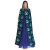 Juiimr Rainbow Paw Footprint Animal Pattern Long Hooded Cape Cloak For Halloween Carnival Theme Party Cosplay Costume Decor view 2