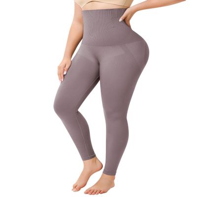 Nebility Tummy Control Shapewear for Women Butt Lifting Shapewear Thigh Slimmer High Waisted Body Shaper Girdles (Purple Brown,X-Large)